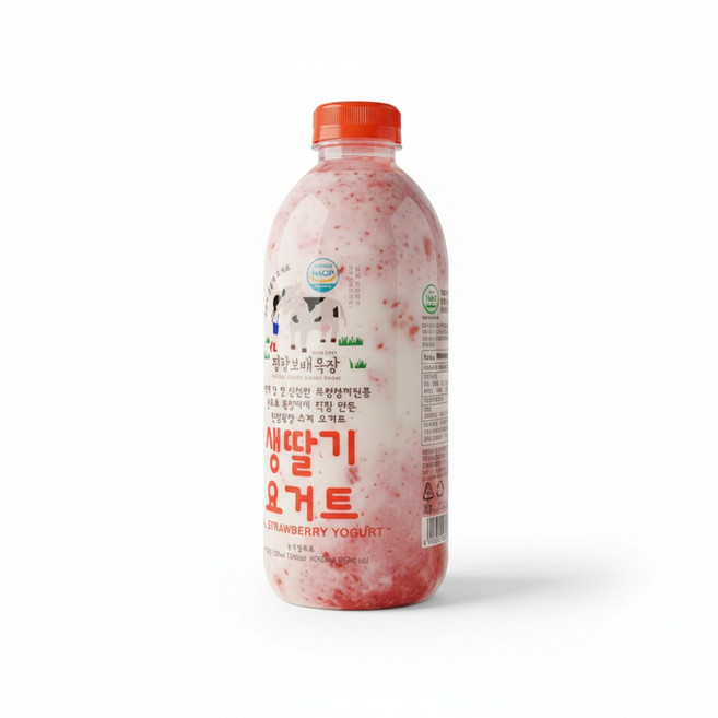 평창보배목장 생딸기 요거트 1000ml 2개 딸기 무가당 요거트 1000ml 2개, 1L