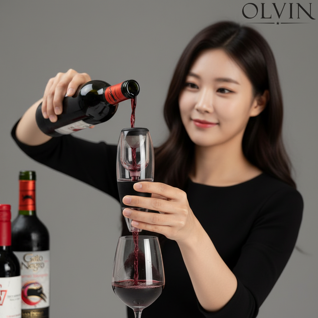 올빈 와인 에어레이터 디켄터, 상세페이지 참조, 1개