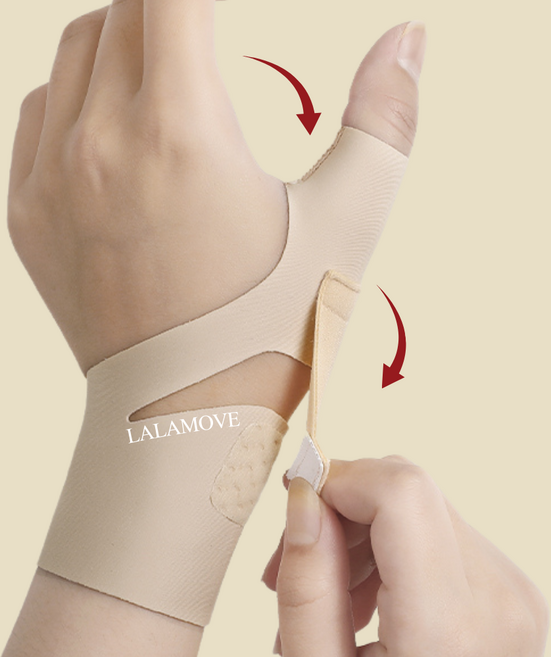 라라무브 더블그립 엄지손가락 손목 보호대, 1개, 스킨, 왼손