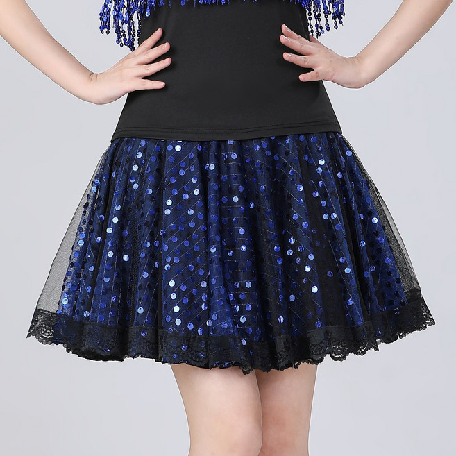 와우진플 레이스 반짝 스팽글 댄스 치마(138)