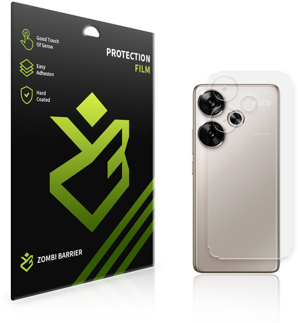 샤오미 포코 F6 후면 측면 외부 보호필름, 샤오미 포코 F5 PRO, 후면 보호필름 2매