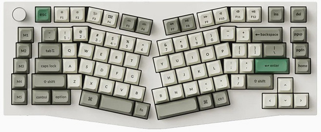 키크론 Q10 MAX 유무선 앨리스 키보드, 흰색(white), Q10MSE_P4/기기, 바나나축