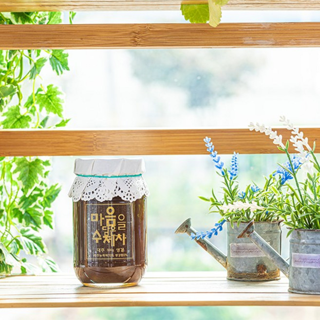 꿀이 들어가 더 달콤한 수제 대추생강청 500g, 1개