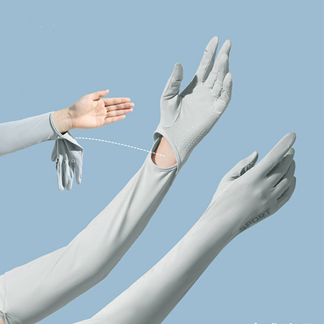 여름 쿨토시 패션 검지 손전체 오픈 자외선차단 토시 운전 장갑 UPF50+