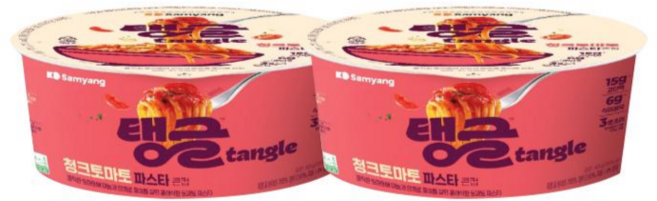 삼양 탱글 청크토마토파스타 큰 컵라면 105g, 2개