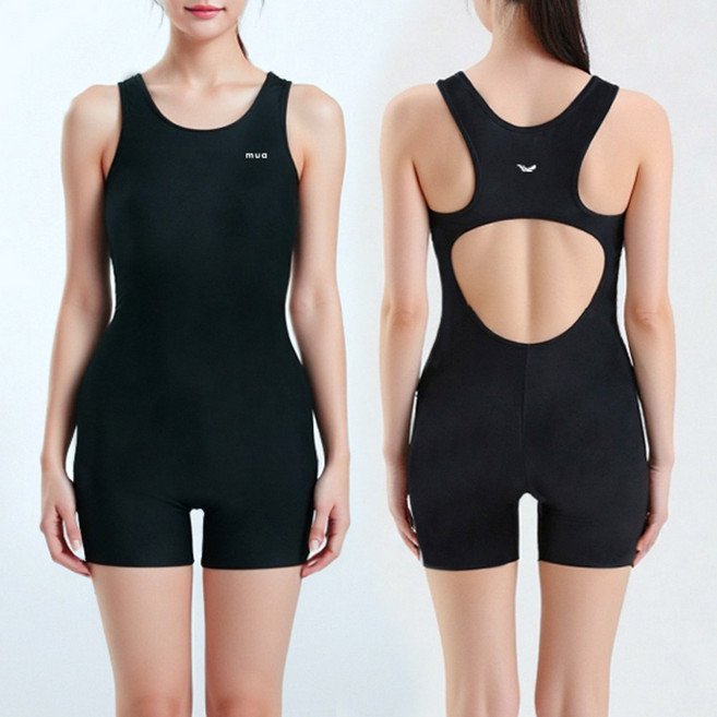 무아 블랙시리즈 시그니처 2부 반신 수영복