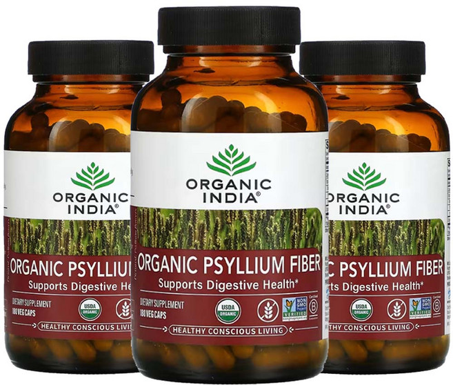 올가닉 인디아 Psyllium 차전 자피 자전자피 차천차피 차전자 피 실리엄 340g3통