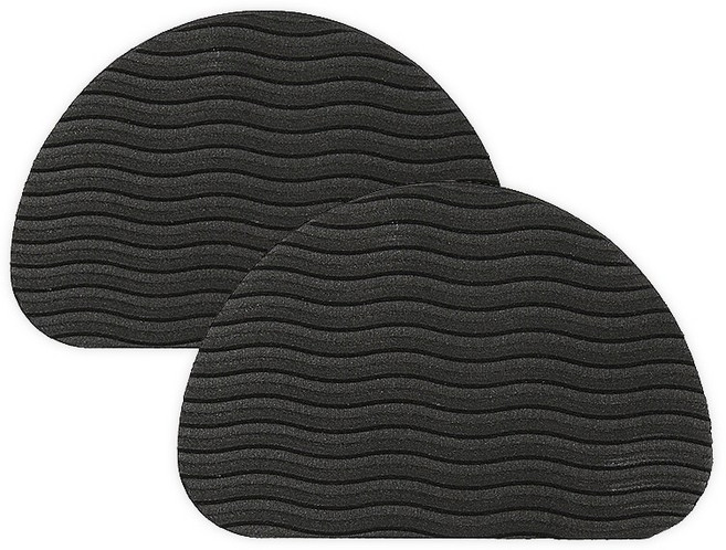 VITALO 붙이는 EVA 미끄럼방지 밑창패드 보강패드 신발구두밑창패드 2P, 2개, 블랙