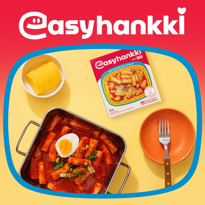 이지한끼즉석떡볶이 실온보관 밀키트 국물떡볶이 밀떡 즉석조리식품 3가지맛(택1) 오뉴데이즈떡볶이 오리지널맛 매운맛 순한맛 기본맛, 190g, 1개