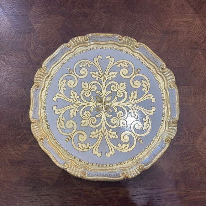 세자티니 원형 살비아티 골드 쟁반, 1개