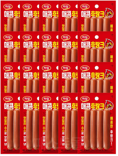 하림 매콤 후랑크, 20개, 70g