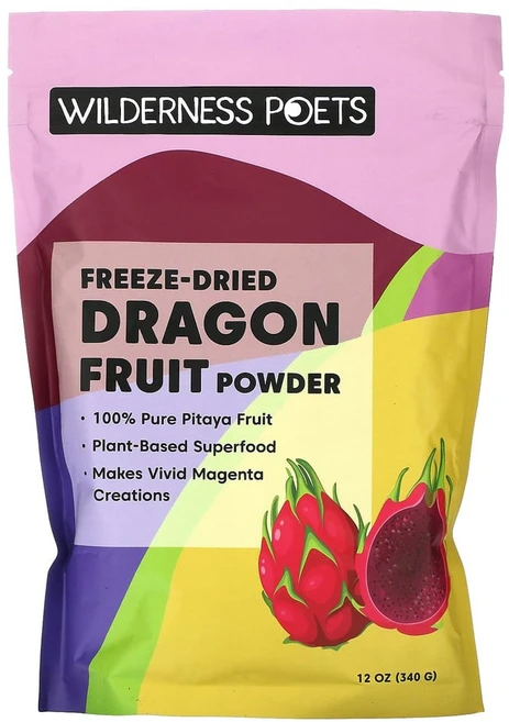 Wilderness Poets 윌드니스 포잇츠 그린 슈퍼푸드 동결 건조 용 과 파우더 Dragon Fruit Powder, 340g, 1개 - 쿠팡