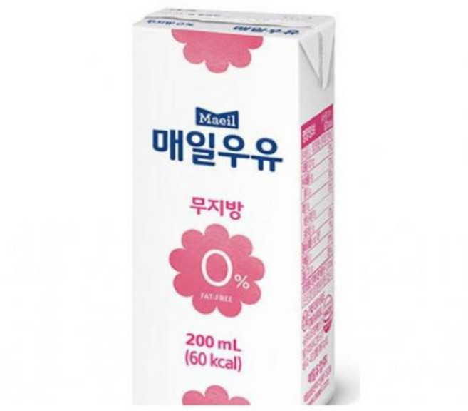 매일 무지방 0% 멸균우유, 200ml, 1개