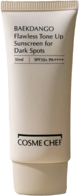 코스메쉐프 백당고 막걸리 맑은톤 눈시림 들뜸제로 무기자차 선크림 SPF50+ PA++++, 50ml, 1개