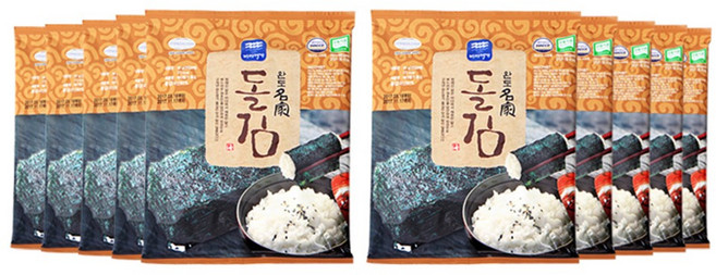 완도 돌김 구운김 전장 조미김, 27g, 10개
