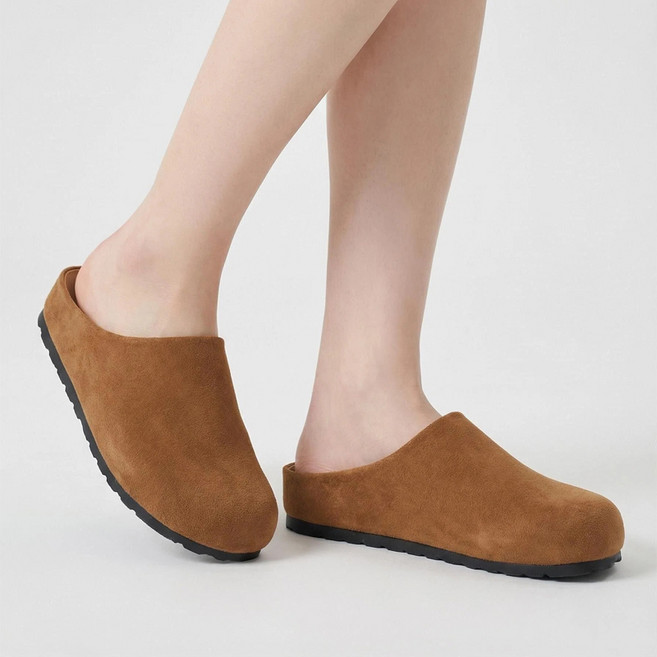 Modern Fashion 여성 무지 뮬 슬리퍼 발편한 플랫 블로퍼 AF86