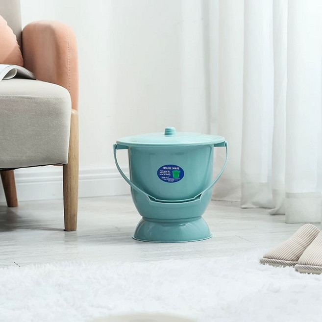 요강 간이 소변기 스텐 가정용 캠핑용 이동식 야외 소변통 접이식 여자 블루 변기, 1개, A.작은연한파란색기본스타일