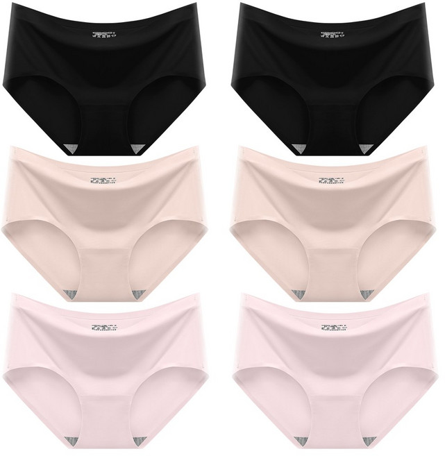 여성 심리스 팬티 무봉제 프리커버 노라인 여성팬티 6장