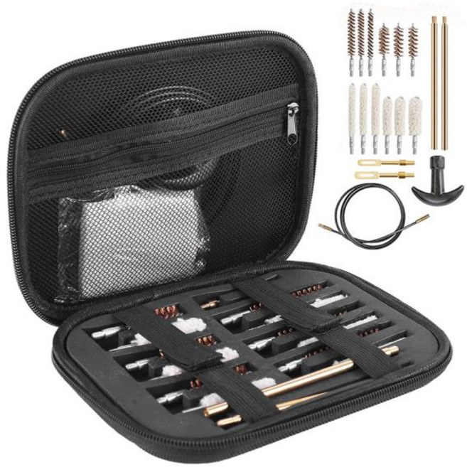 총기손질도구 꼬질대 19 개대 총신 청소 키트 권총 권총 막대 클리너 브러시 도구 1045 구경 소총 산탄 총 사냥 액세서리, 협력사, 19개, 1개