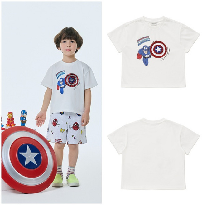 래핑차일드 캡틴아메리카 반팔티 IV(86339-331-51)