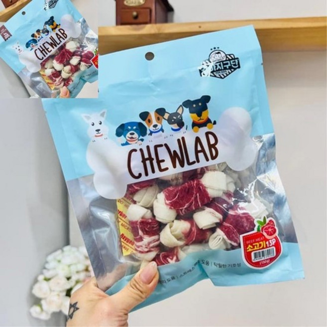 강아지간식 츄랩 소고기 13P 150g 애견간식 펫푸드 반려견간식, 없음