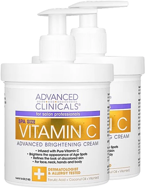 어드밴스드 클리니컬스 비타민C 브라이트닝 크림 454g 2팩, 2개 - 쿠팡