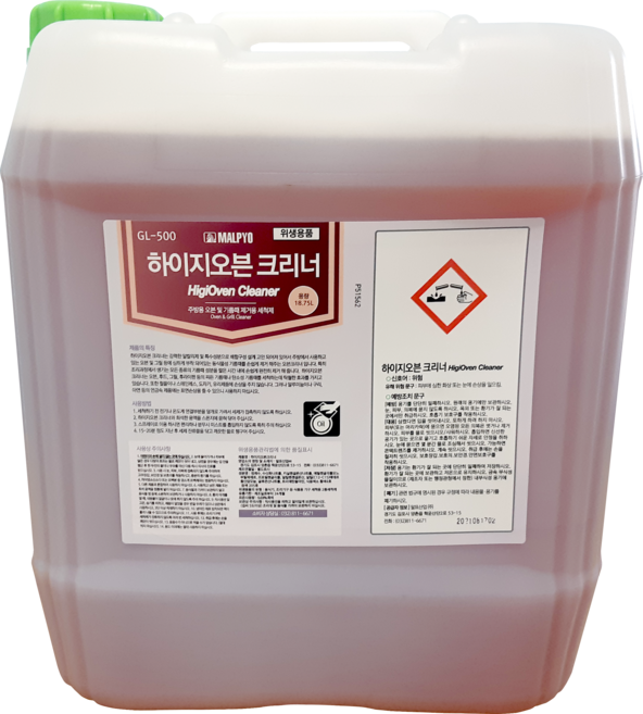 하이지오븐크리너 18.75L 주방용 오븐 및 기름때 제거 세척제 말표, 하이지오븐크리너 18.75L 동식물성 기름때제거 세척제, 1개