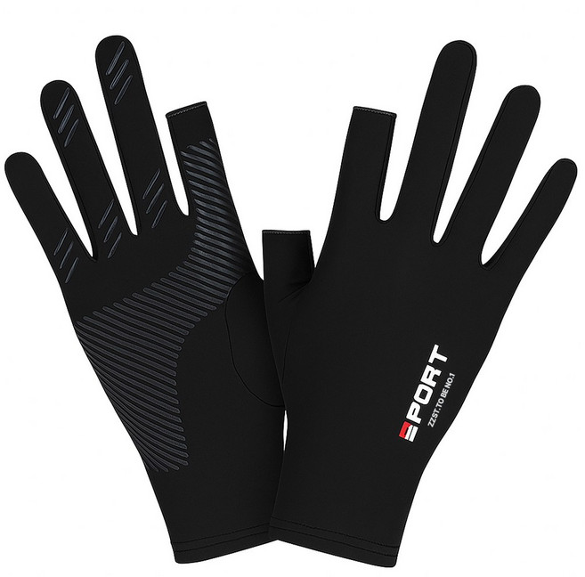 1+1 업그레이드 논슬립 스포츠 장갑 스마트폰 터치 얇은 원단 미끄럼방지 사계절 남자 여자 라이딩 자전거 오토바이 운전 용 헬스 등산 요가 운동 용품, 2켤레 1세트, R99728B(블랙, 2개