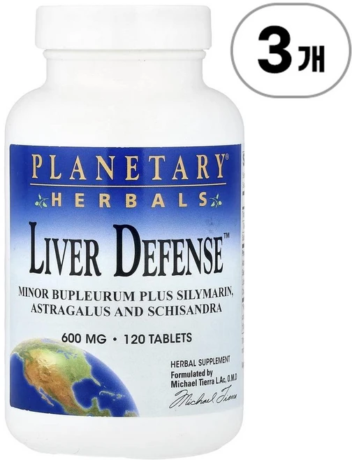 플래네터리 허벌 리버 디펜스(간 보호) Planetary Herbals Liver Defense™ 120정, 3개 - 쿠팡