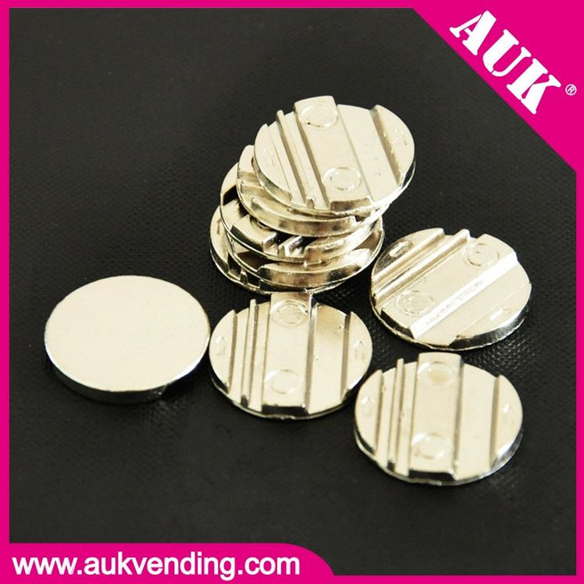 가챠폰 전용 플라스틱 게임 모형 코인 인형 뽑기 머신 카드단말기 대용, 합금 토큰 100개, 1개