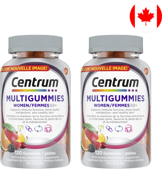 캐나다 센트룸 실버 포 우먼 120구미 2병, 120정, 2개