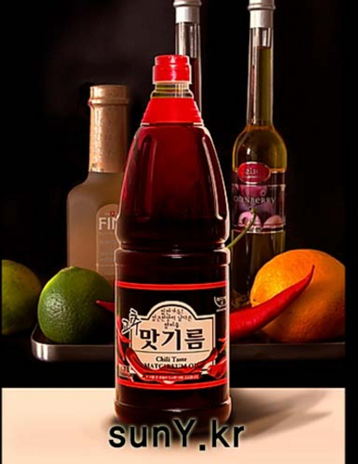 미담채 고추맛기름 업소용, 8개, 1.8L