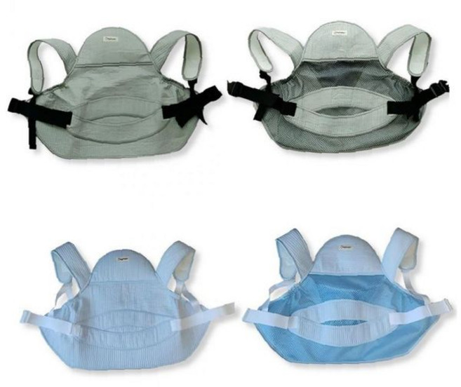 조끼형 아기띠 5부 사계절 신생아 포대기 외출용 육아 보조용품, 여름망사형_블루