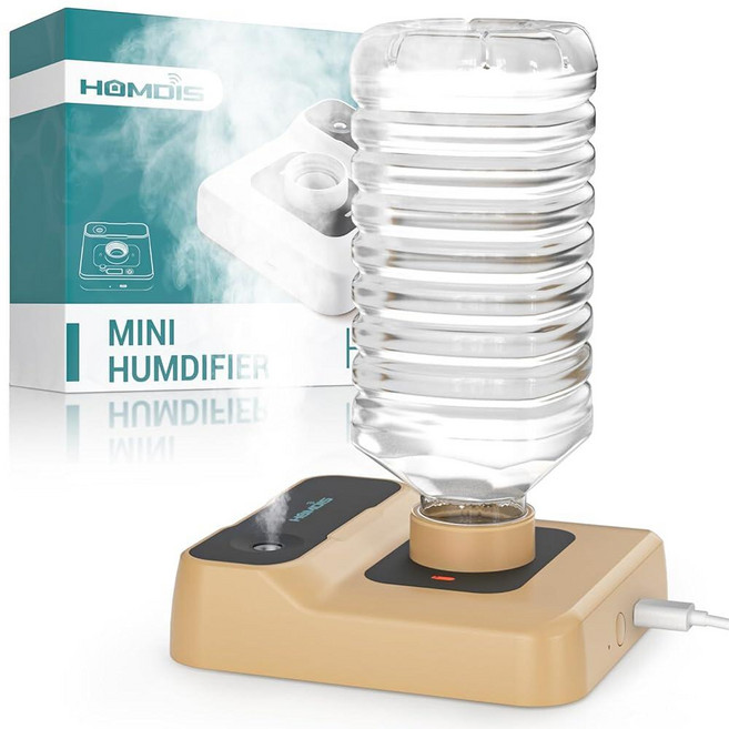 HOMDIS Portable Humidifiers for Travel Small Mini Humidifier with Auto Shut-Off Nightlight and S, HOMDIS Portable Humidifiers fo