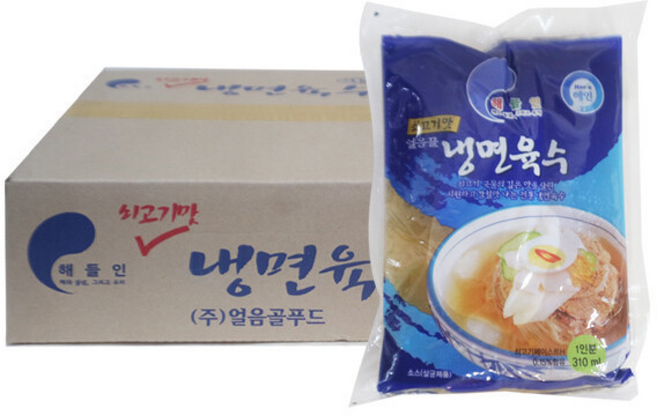 얼음골푸드 해들인 쇠고기맛냉면육수 해인 쇠고기맛냉면육수, 310ml, 1박스