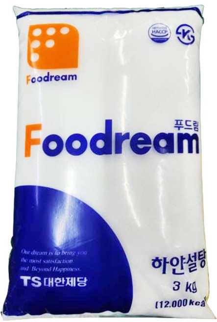 대한제당 푸드림 백설탕 하얀설탕 3kg, 6개