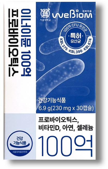 위바이옴 이너이뮨 100억 프로바이오틱스, 30정, 1개