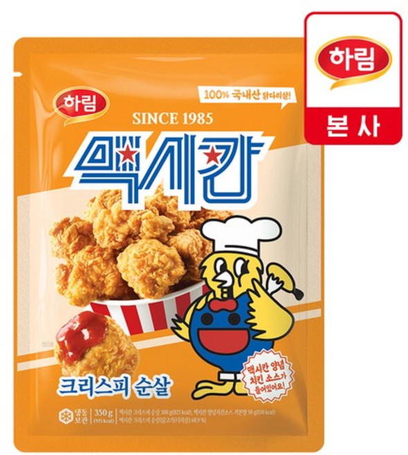 맥시칸 크리스피 순살치킨 350g 1봉, 1개