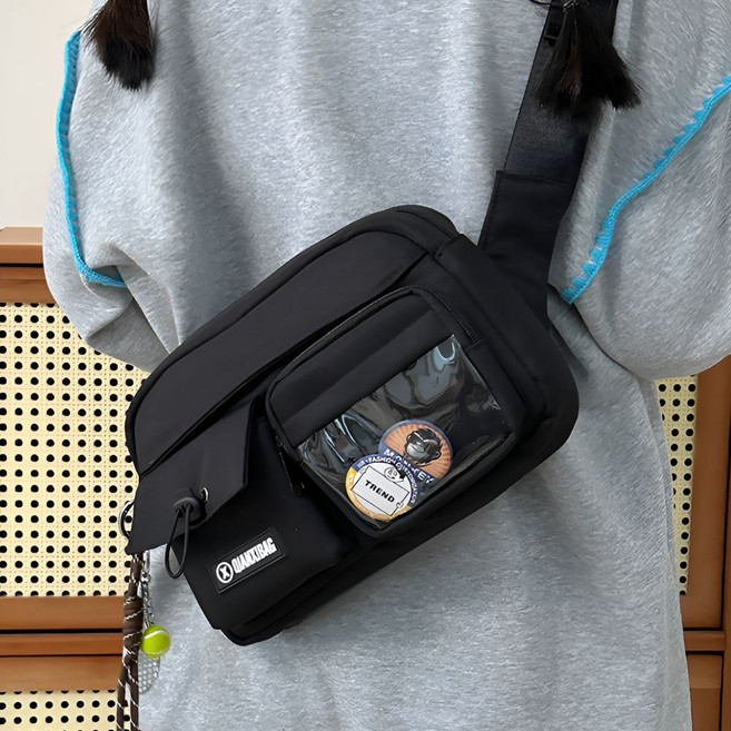 노아르 투명 방수 슬링백 크로스백 가방 여행용 미니