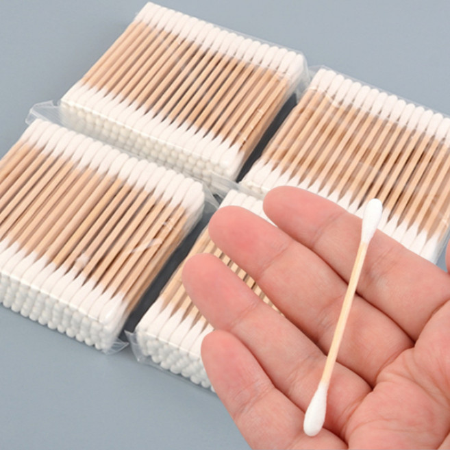 국산 고급 면봉400P 천연 순면 나무스틱 일회용귀청소, 1개, 400개입