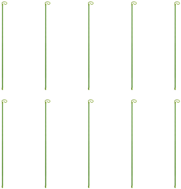 나선형 회전식 식물지지대 일자 원예 화분 지지대 지주대 넝쿨 꽃, 30cm+10개