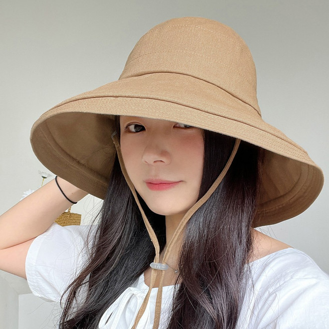 여름모자 여성 와이드챙 자외선 차단 햇빛 가리개 벙거지모자 휴양지 여행 버킷햇