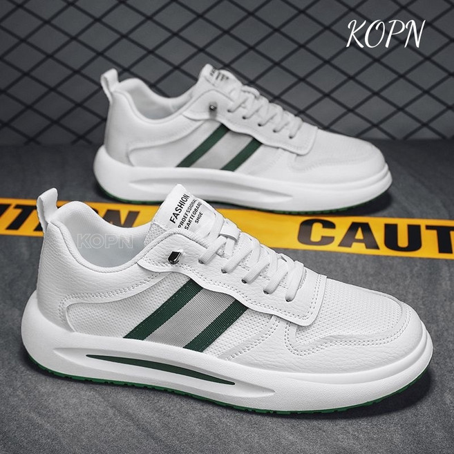 KOPN 여름 통기 망면 캐주얼 신발 남성 망화 학생 운동화 패션 흰 신발