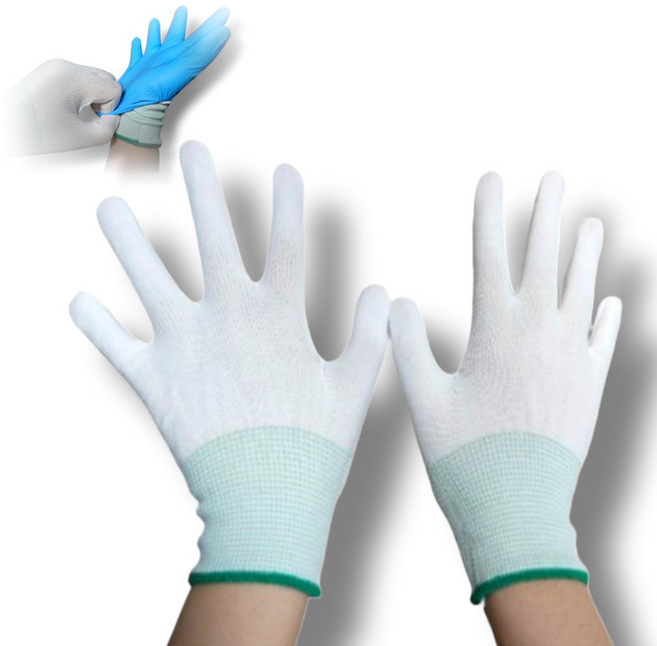 더뉴원 얇은면장갑 땀이안차는 내피장갑 속장갑(25켤레), 속장갑M, 25개, 화이트, 중간(M)