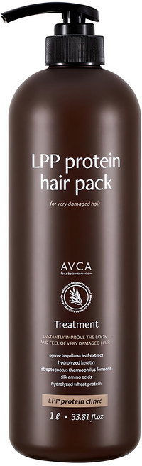 아브카 극손상 케어 LPP 단백질 헤어팩 저자극 트리트먼트, 1L, 1개
