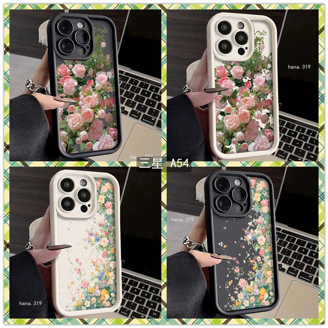 滿屏花朵防摔手機殼 適用三星 A54 A34 A13 A33 A53 A52 A32 A22 5G A71 A51保護殼