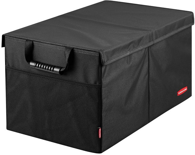 러버메이드 자동차 액세서리를 위한 없는 커버가 보관함 3개의 접이식 트렁크 다목적 정리함, Medium, Gray