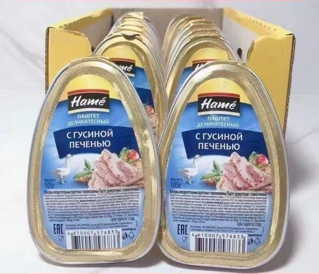 러시아 직구 프리미엄 푸아그라 거위간 105그램, 5개, 105g