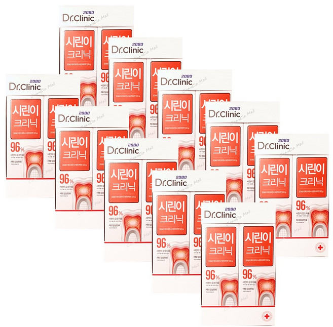애경 2080 닥터크리닉 96% 시린이크리닉 치약, 120g, 20개