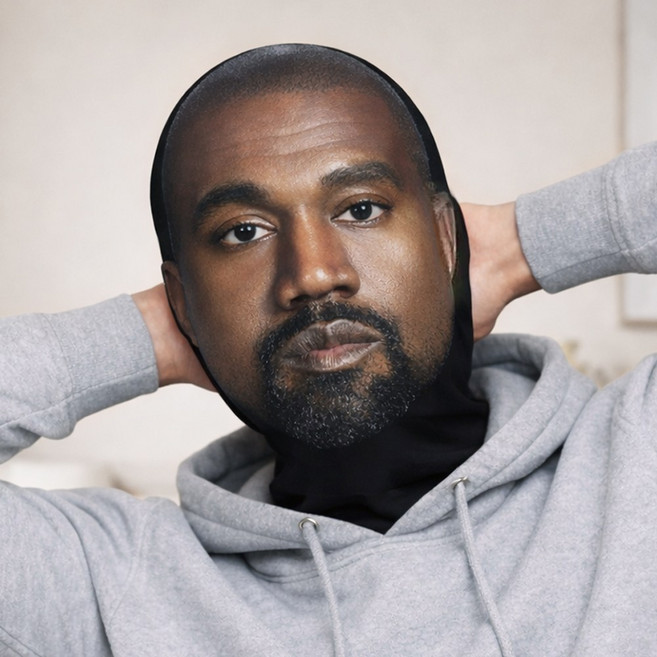 흑인가면 칸예마스크 페이스커버 쓸데없는 쓸모없는 웃긴선물 코스프레 할로윈코스튬 할로윈데이 놀이공원 머리띠, 1개, 칸예마스크 (단일색상)